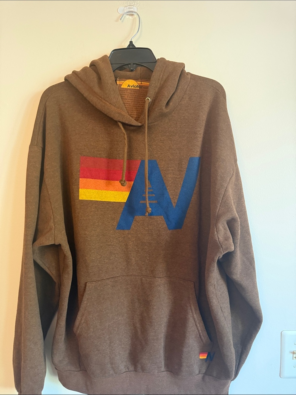 Aviator Nation logo pullover relaxed hoodie - Picture 5 of 8